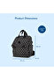 set of 3 Diaper Backpack with Changing Mat and Bottle Bag - Signature Black - 8