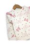 Baby Girl Bow Printed Winter 3-Layer Ruffled 6-9-12-18-24 Months Top and Bottom Stylish Set - 3