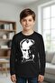 Ataturk Printed Black Uzunkol T-Shirt (November 10, October 29, April 23) - 2