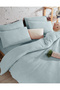 Premium 100% Cotton Single Muslin Duvet Cover Set 160X220 cm - 4