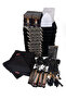 20-Person Hajj and Umrah Gift Velvet Prayer Rug Set – Black - 6