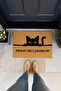 Kitten Doormat Front Door Mat Kitty Front Door Non-Slip Mat Dust Collector Door Mat - 2