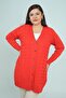 Women's Large Houndstooth Pattern Cold Yarn Plus Size Long Cardigan