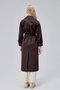 Acı Kahve Oversize Belted Trench Coat - 6
