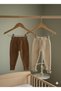 Flexible, Soft, Elastic Waist, Leg Detail, Thick Knitwear Unisex Baby Kids Tights Set of 2 (0-3 Years)