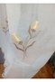 Linen Tulle Linen Tulle Curtain Embroidered Ready-Made Sew-On Non-Pleated Curtain - 2