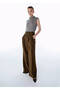 High Waist Wool Pants Olıvestone - 4
