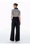 High Waist Wool Pants Black - 5