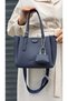 Women's New Season 3-Compartment Luxury Soft Leather Adjustable Crisscross-Strap Stylish Shoulder Bag - 6