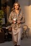 Women's Leopard Print Buttoned Long Sleeve 100% Cotton Shirt-Coat Jacket – Women's Jacket - 4