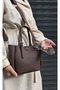 Women's New Season 3-Compartment Luxury Soft Leather Adjustable Crisscross-Strap Stylish Shoulder Bag - 7