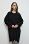 V-Neck Knitwear Tunic Black