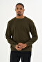 Süperlife Men's Gray Crew Neck Ribbed Regular Fit Sweatshirt Spr26Swk930 - 3