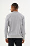 Süperlife Men's Gray Crew Neck Ribbed Regular Fit Sweatshirt Spr26Swk930 - 6