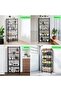 SKY-TOUCH Foldable Storage Organizer 5 Tier, Storage Shelves Kitchen Cabinet Storage Rack, Shelf Storage Multipurpose Rack for Living Room Bedroom Kitchen Garage Black 71x34x175cm - 7