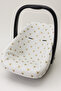 Double Layer Ecru Pique and Mickey Patterned Reversible Stroller Cover, Cushion and Sheet (Set of 3) - 5