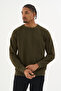 Süperlife Men's Gray Crew Neck Ribbed Regular Fit Sweatshirt Spr26Swk930 - 4