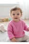 6-24 Months Girl Boy Raglan Sleeve Crew Neck Thessaloniki Knit Seamless Knitwear Baby Sweater - 2