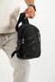 Black Unisex Crinkle Fabric Body Bag with Accessories Free Bag Daily Sports Cross Shoulder Bag - 6