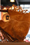 Women's Tan Suede Hobo Shoulder Bag. Puppy Handbag. - 5
