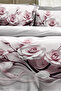 100% Cotton Percale King Size Duvet Cover Set 5D Digital Rose-220X240 - 4