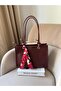 Women's Shawl Detail Accessory Detailed Shoulder Bag - 6