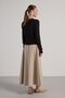 Women's Stone Premium Fabric Flared Long Skirt 30015 - 6