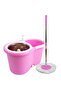 Spin Mop and Bucket with Wringer Set for Floor Cleaning - 2 pcs Microfiber Washable Mop Head, Wet an