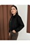 Polo Collar Zipper Closure Pocket Skirt Sleeves with Elastic Hem Imported Cashmere Lined Mini Crisp Bomber Jacket - 2