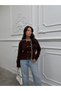 Jacket Collar Knitted Cardigan with Button and Lace Detail - 3