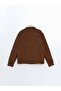 LCW Vision Slim Fit Fur Collar Suede Men's Coat - 8