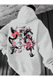 Unisex Japanese Dragon Printed Oversize 100% Cotton Hooded Sweatshirt