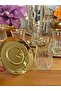 ECHO GOLD GILDED (REAL) GOLD METAL PLATE 12 PIECE 6-PERSON TEA SET TEA SERVICE GLASS - 2