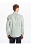 Regular Fit Long Sleeve Poplin Men's Shirt - 5