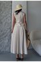 Women's Vest Pleated Skirt Suit Stone - 6