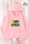 Flintstone Family Printed Hooded Sweatshirt