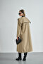Women's Long Lined Double-Breasted Trench Coat - 4