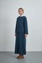 Women's Slit Blouse with Skirt Casual Winter Set - 9