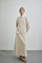 Women's Slit Blouse with Skirt Casual Winter Set - 2