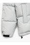 Stand Collar Color Block Pocket Detail Printed Zippered Puffer Jacket - 6