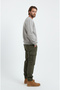 Gray Men's Crew Neck Sweatshirt 3 Thread (Soft Fabric) - 7