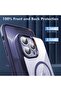 EMODIL iPhone 16 Pro Max MagSafe Clear Case - Purple Sides, Shockproof TPU - 3