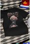 Unisex Breezy Letter T-Shirt, Oversized Chris Brown Signature Printed Crew Neck T-Shirt