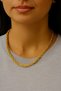 Gold Color Twist Chain 45 cm Unisex Steel Necklace - Non-Tarnish Jewelry - 3
