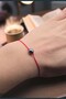 Hematite Red String Bracelet Luck Positivity Wish Gift - 2