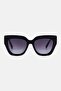 Women 207863807539O Square Sunglasses, Black Gradient