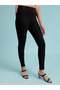 Black Skinny Fit Solid Jeggings - 2