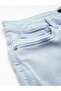 Women Straight Fit Solid Blue Jeans - 6