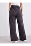 Women Charcoal Wide Leg Joggers - 5