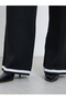 Wide Leg Casual Knit Pants with Contrast Trim - 4